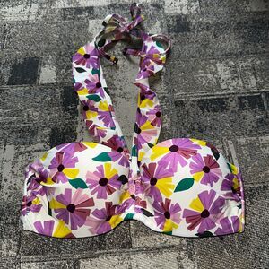 Kate Spade New York Women Wallflower Printed‎ Bikini Swim Top, fits to XS